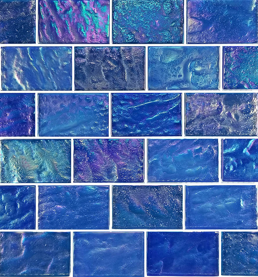 Graphic Tile Mosaic Lozenge - Luxury S00 Blue